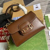 Front view of signature sleek women's handbag – women's statement bag