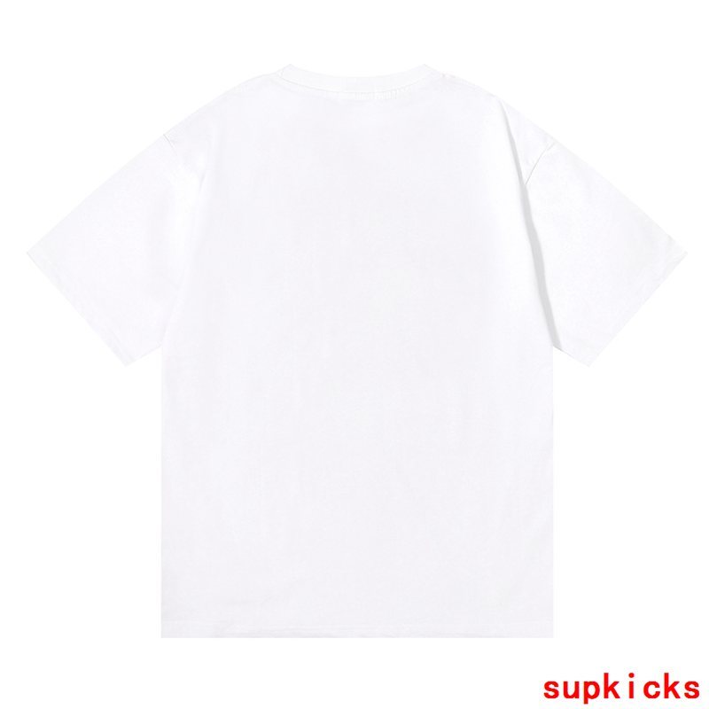 Front view of Rhude luxury clothing with label-forward styling