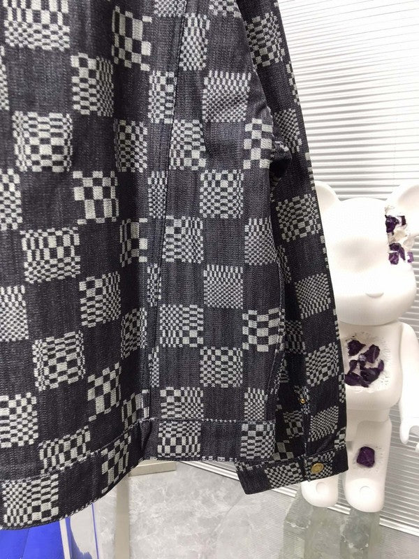 Back view of Louis Vuitton luxury clothing with contemporary cut