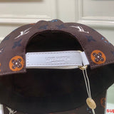 Close-up detail view of Louis Vuitton unisex cap