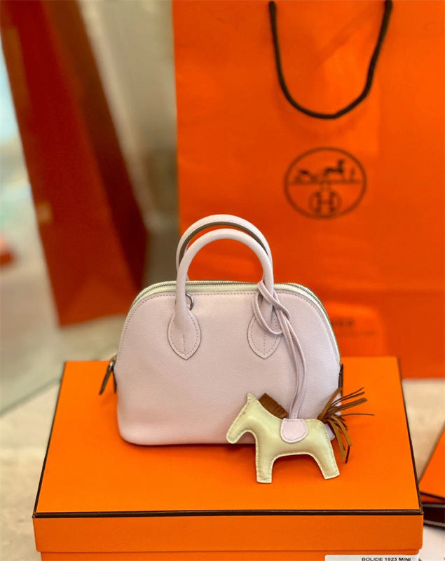 Close-up detail of statement bag design