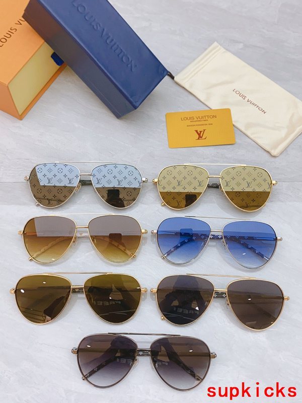 Lifestyle view of Louis Vuitton unisex sunglasses