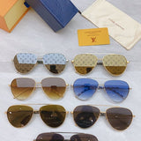 Lifestyle view of Louis Vuitton unisex sunglasses