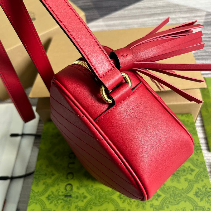 Front view of elevated sleek women's handbag – women's designer-style accessory