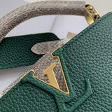 Back view of structured everyday-luxe women's handbag – women's statement bag