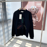 Side profile of Gucci luxury clothing with monogram-inspired silhouette