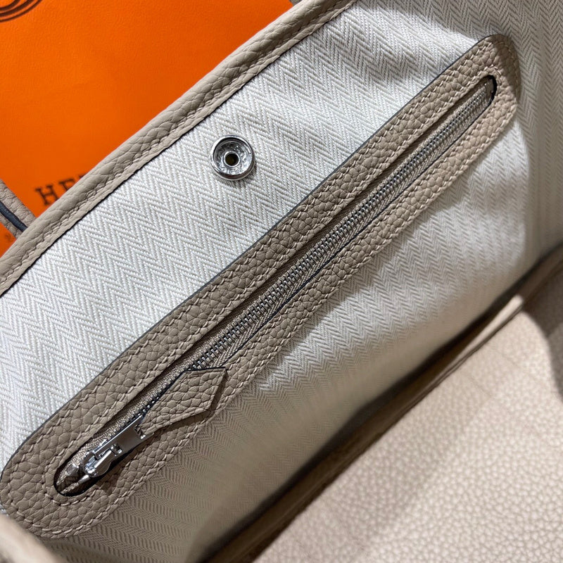 Side view of versatile structured handbag