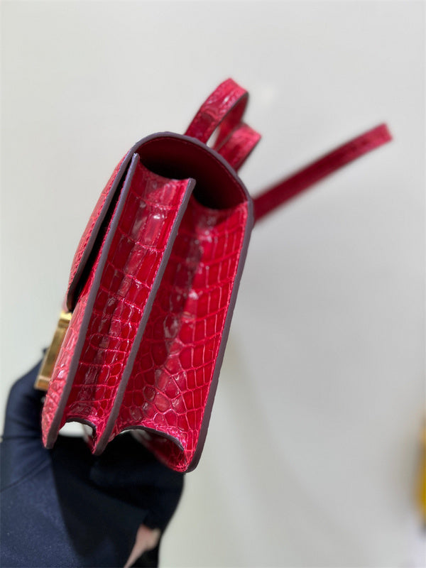Sophisticated bag shown from front angle