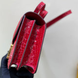 Sophisticated bag shown from front angle