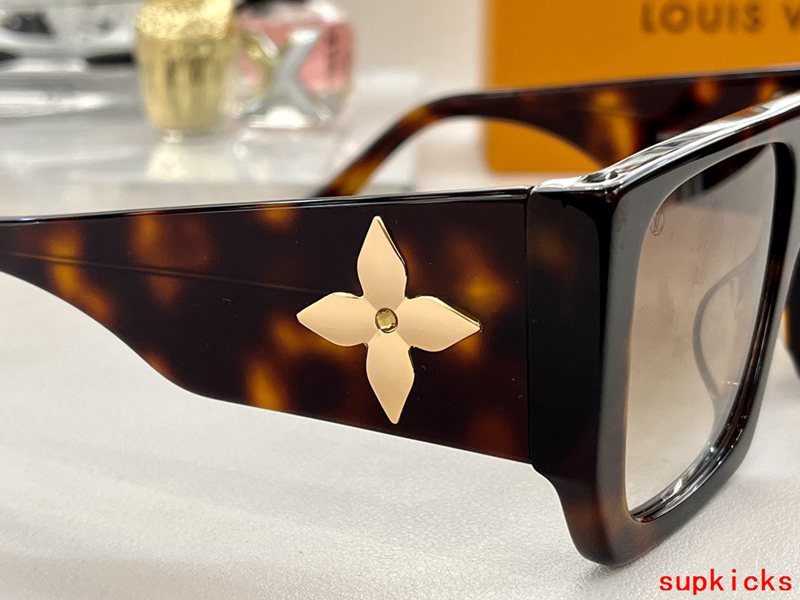 Side view of Louis Vuitton unisex sunglasses