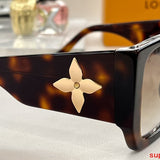 Side view of Louis Vuitton unisex sunglasses