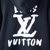 Side profile of Louis Vuitton luxury clothing with relaxed-fit cut
