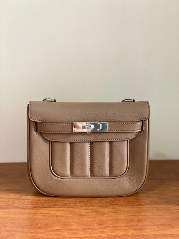 Statement bag shown from front angle