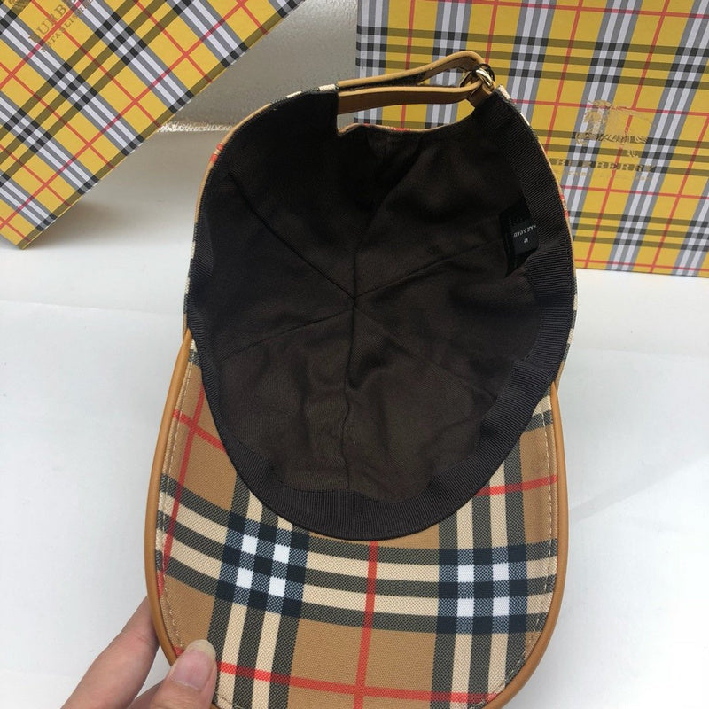 Side view of Burberry unisex cap