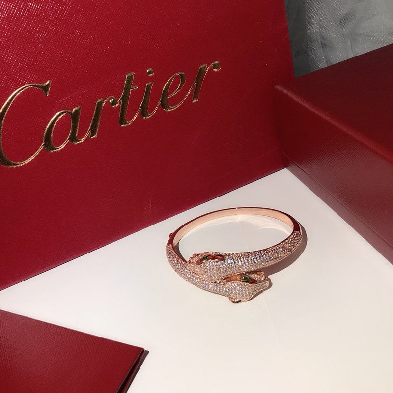 Close-up detail view of Cartier unisex jewelry piece