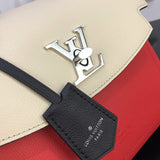 Top view of polished refined women's handbag – women's statement bag
