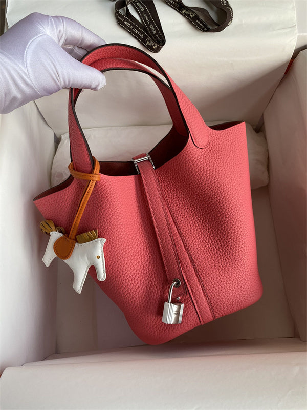 Sophisticated bag shown from front angle