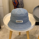 Close-up detail view of Burberry unisex cap