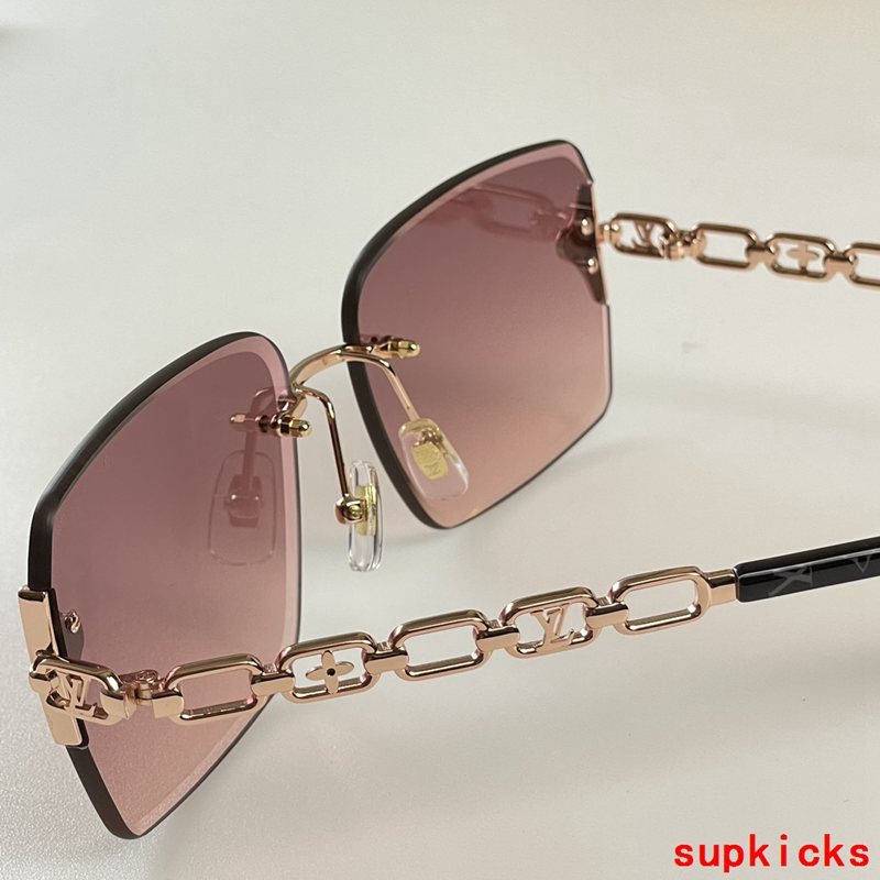 Side view of Louis Vuitton unisex sunglasses