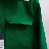 Flat lay presentation of Louis Vuitton luxury clothing with streetwear-inspired cut