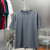 Front view of Louis Vuitton cotton t-shirt with signature branding