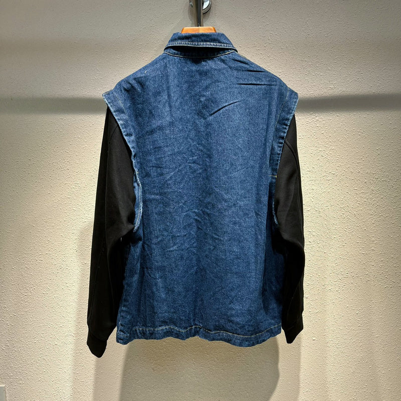 Side profile of Louis Vuitton luxury clothing with logo-detail design