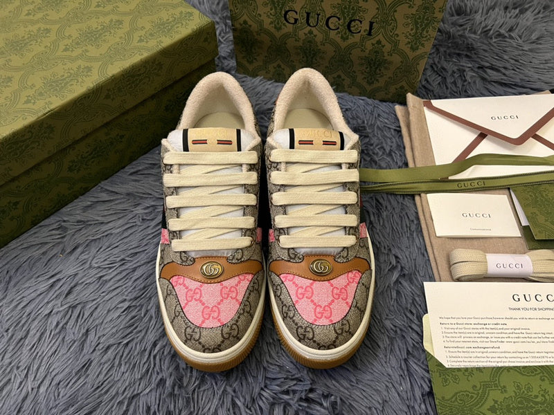 Gucci fresh white-and-black luxury sneakers view 9 signature lace-up style