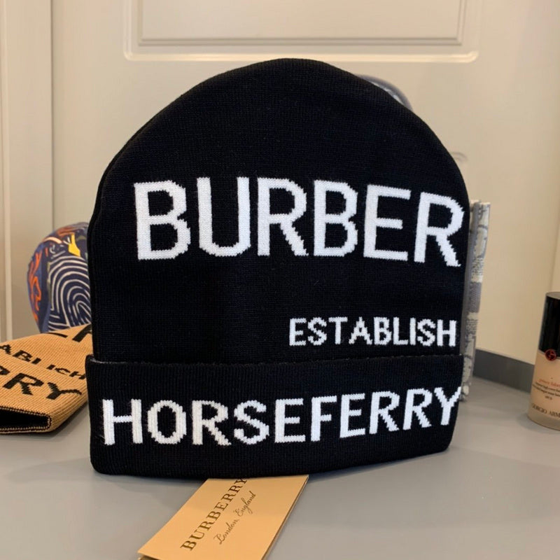 Angled view of Burberry unisex cap