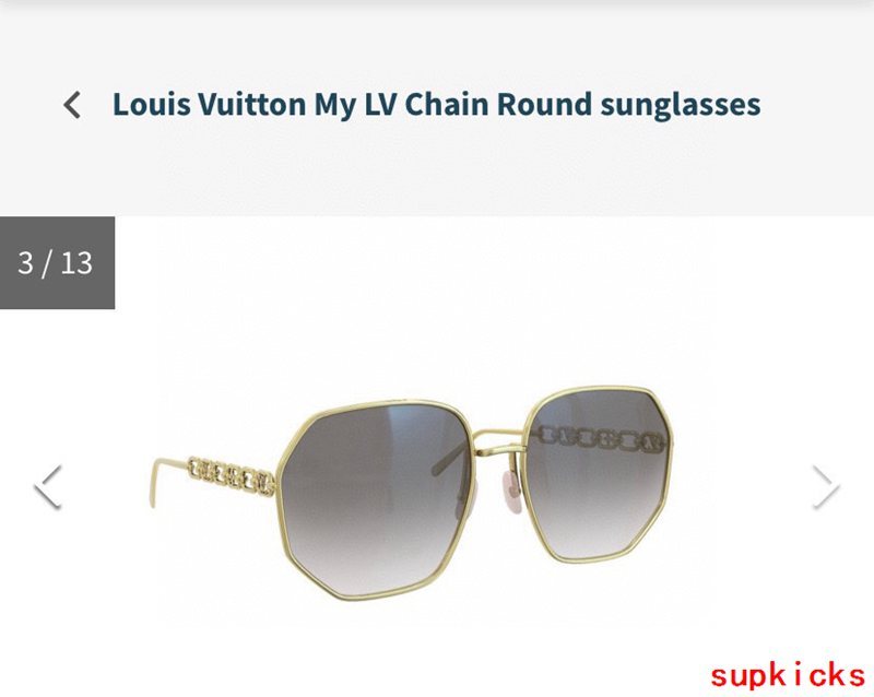 Lifestyle view of Louis Vuitton unisex sunglasses