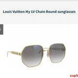 Lifestyle view of Louis Vuitton unisex sunglasses