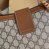 Handle and strap detail of premium modern women's handbag – women's statement bag