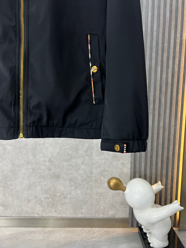 Close-up of Burberry designer clothing craftsmanship
