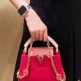  modern crossbody bag detail view showing craftsmanship