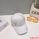 Close-up detail view of Louis Vuitton unisex cap
