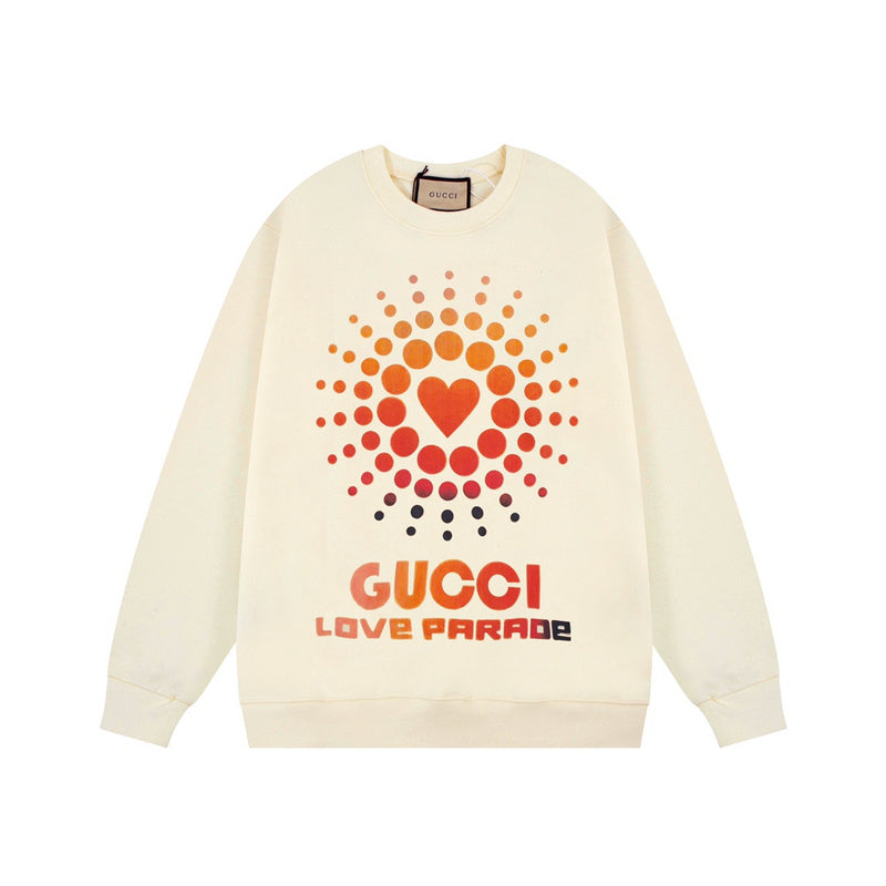 Front view of Gucci luxury clothing with streetwear-inspired cut