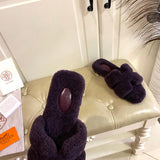 Hermès Camel Slide Sandals - Lifestyle Styling Shot