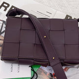 Bold Faux Leather Handbag - Signature Hardware Accents | Women's Statement Accessory #1610 - front view (image 1) of designer-inspired handbag
