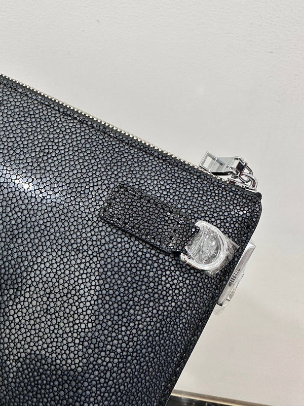 Side view of everyday-ready structured handbag