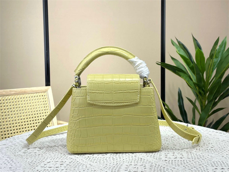  clean-lined handbag styled with outfit 12