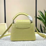  clean-lined handbag styled with outfit 12