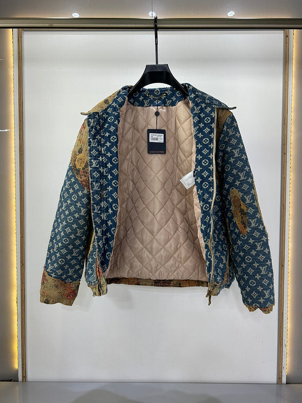 Side profile of Louis Vuitton luxury clothing with contemporary cut