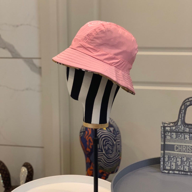 Close-up detail view of Burberry unisex cap