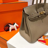 Poised bag shown from front angle