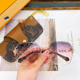 Lifestyle view of Louis Vuitton unisex sunglasses