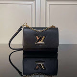 Back view of modern sleek women's handbag – women's statement bag