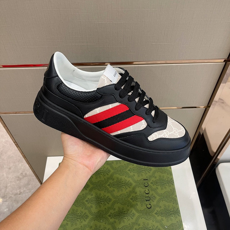 Gucci muted earth tones luxury sneakers view 6 retro runner design