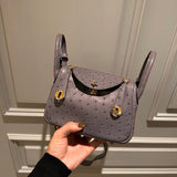 Considered bag shown from front angle
