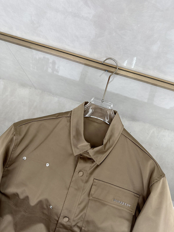 Close-up of Burberry designer clothing craftsmanship