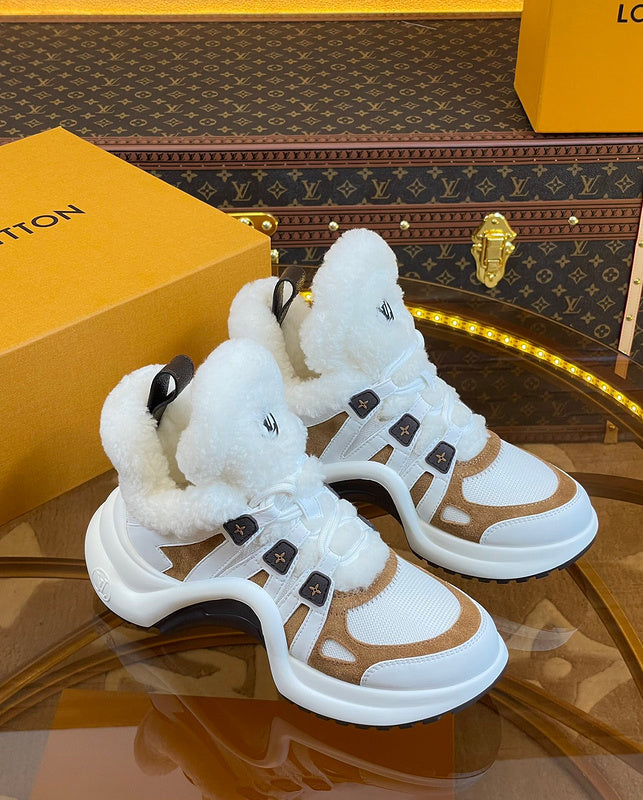 Louis Vuitton White Pointed-Toe Stiletto Heels - Angled View