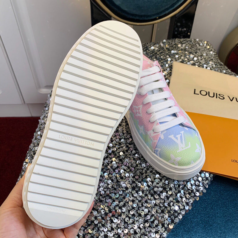 Close-up of Louis Vuitton shoes craftsmanship